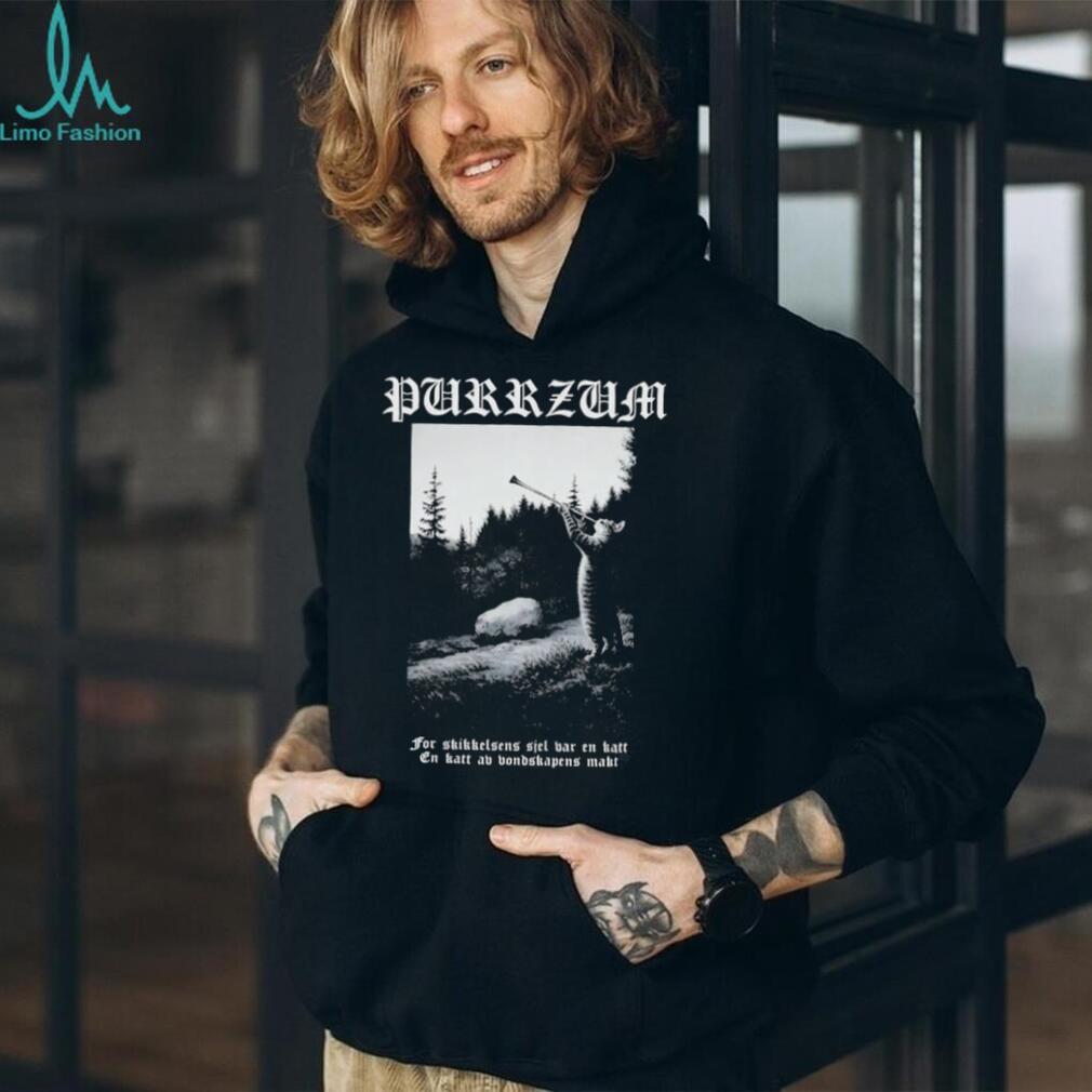 Purrzum Cat Black Metal Parody Burzum shirt
