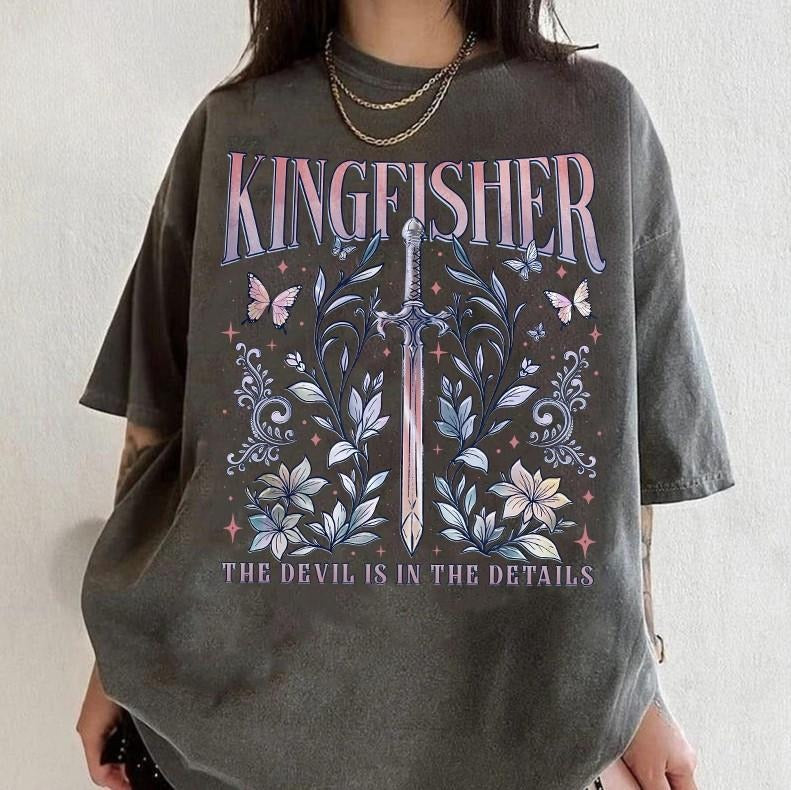 Quicksilver Kingfisher Comfort Color T-Shirt, Fantasy Bookish Shirt, Quicksilver Callie Hart Shirt, Saeris Fane...