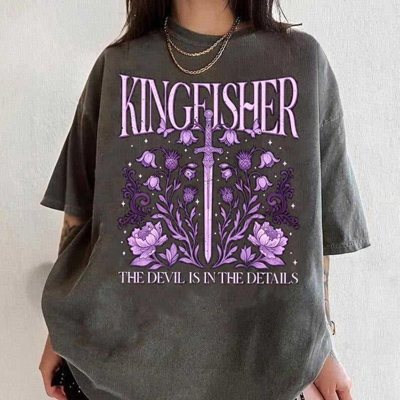Quicksilver Kingfisher Comfort Colors T-Shirt, Fantasy Bookish Shirt, Quicksilver Callie Hart Shirt, Saeris Fane...