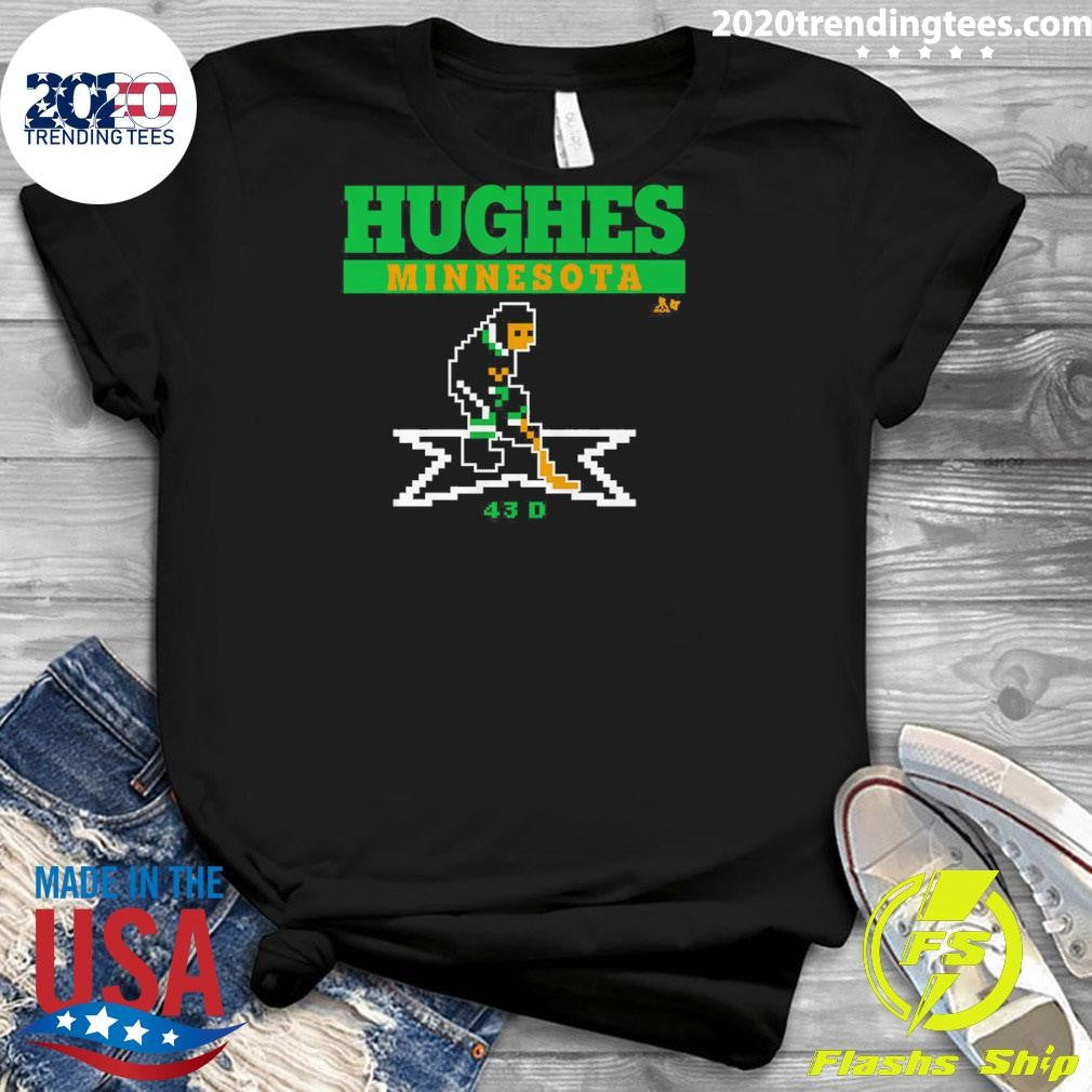 Quinn Hughes Minnesota Hockey Retro Shirt