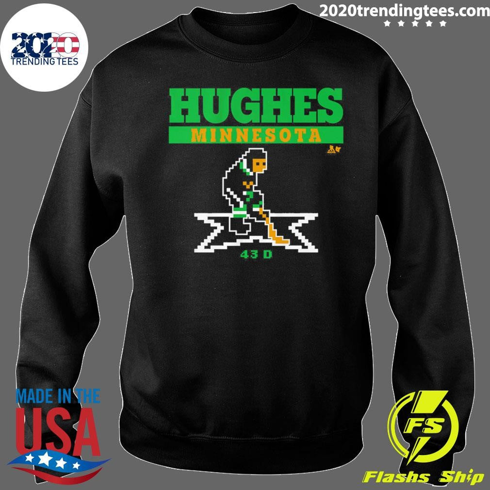 Quinn Hughes Minnesota Hockey Retro Shirt