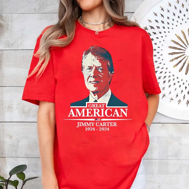 R.I.P JimmyCarrter Shirt, Presidentt R.I.P Shirt, President Graphic Tshirt Hoodie, Sweatshirt | PodTeesHub.com