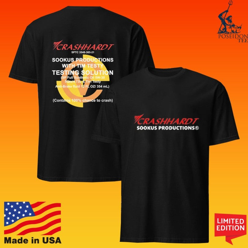 Tim Testy Test Center Crashhardt Sookus Productions T-shirt