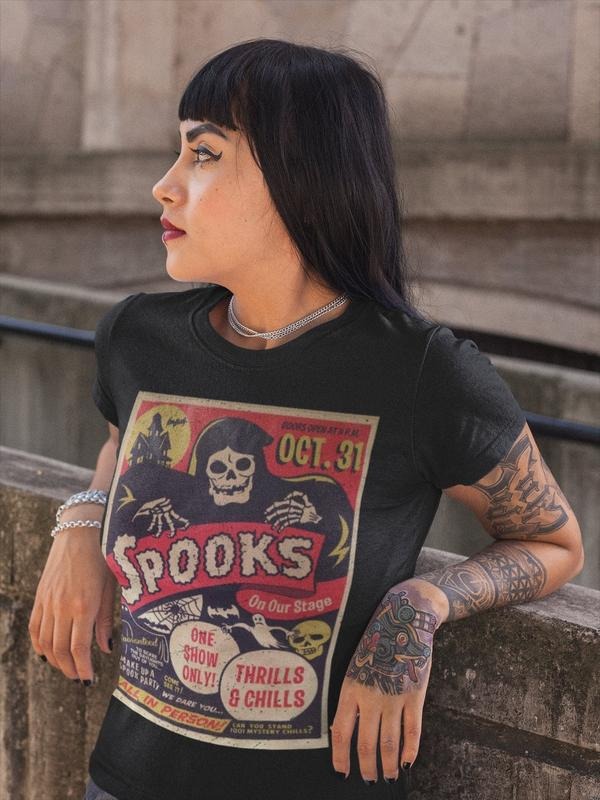RETRO HALLOWEEN SHIRT for goth gothic fashion for punk rock T-shirt Horror Tee Gift for Classic Horror Movie Fan Gift for...