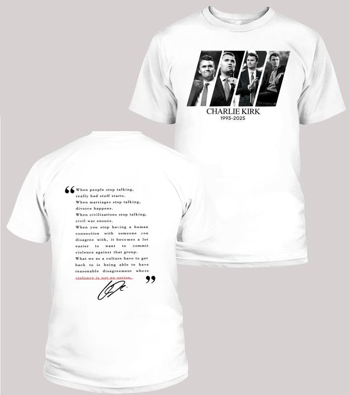 RIP Charlie Kirk 2Sides Shirt , FREEDOM Tee, True Patriot Graphic Tee, Rest In Peace Charlie Kirk, Thank you Charlie Tee...