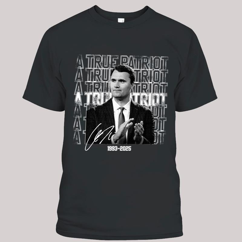 RIP Charlie Kirk Shirt | True Patriot Graphic Tee, Rest In Peace Charlie Kirk, Thank you Charlie Tee Hoodie, Sweatshirt