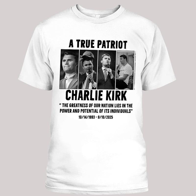RIP Charlie Kirk Shirt | True Patriot Graphic Tee, Rest In Peace Charlie Kirk, Thank you Charlie Tee style 06 Hoodie,...