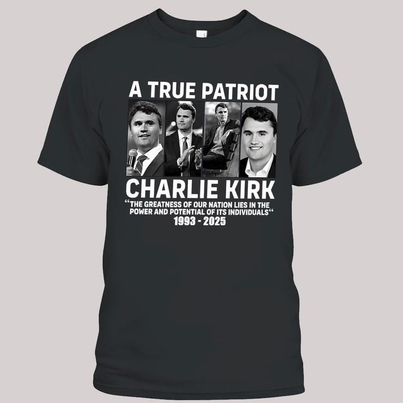 RIP Charlie Kirk Shirt | True Patriot Graphic Tee, Rest In Peace Charlie Kirk, Thank you Charlie Tee style 07 Hoodie,...