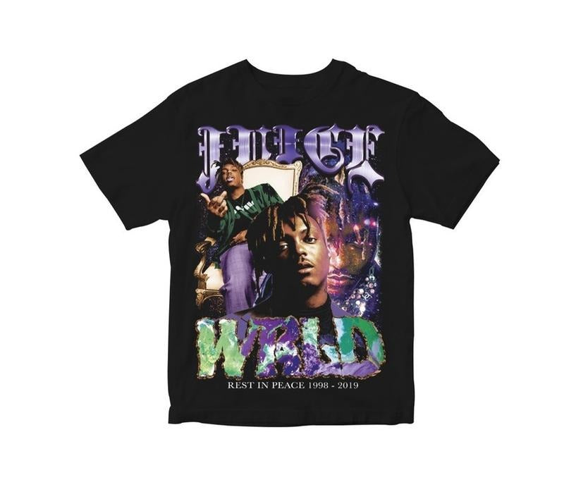 RIP Juice WRLD Graphic Bootleg T-Shirt - STREETWEAR Hoodie, Sweatshirt | PodTeesHub.com