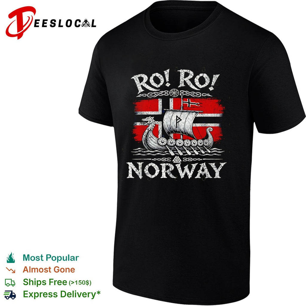 RO RO Norway Viking longship shirt