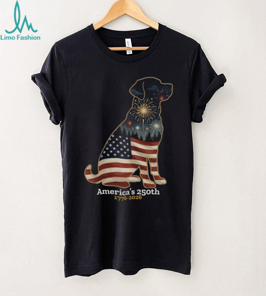 Patriotic Labrador America 250th Anniversary Fireworks Shirt