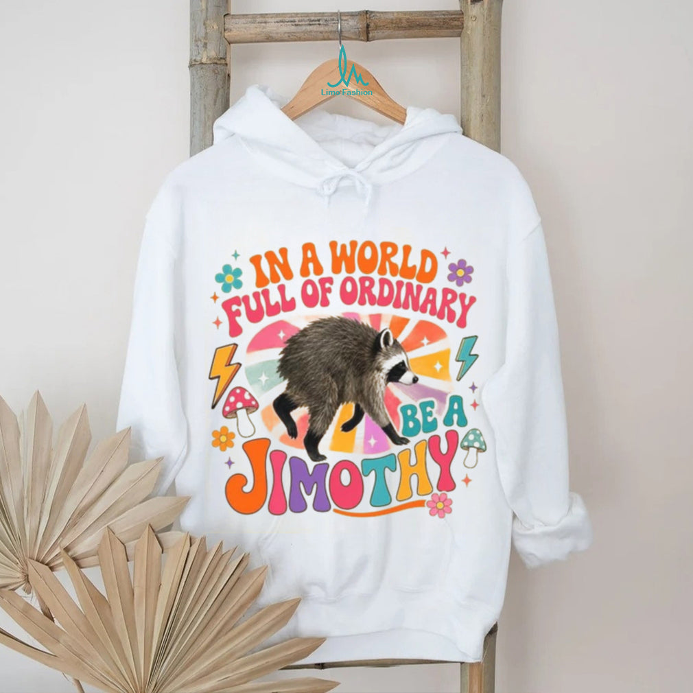 Raccoon Lover Retro Groovy Mushroom Vintage Cute Animal Shirt