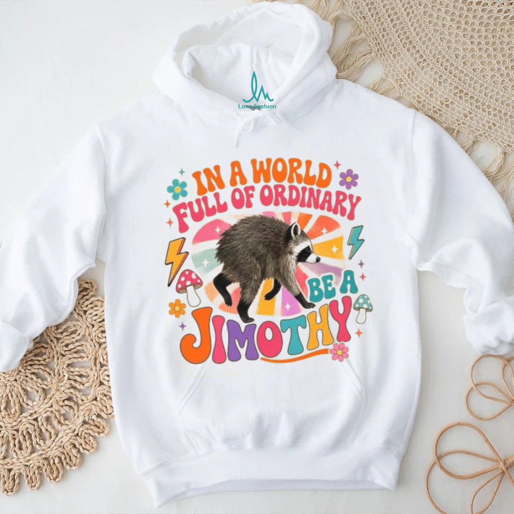 Raccoon Lover Retro Groovy Mushroom Vintage Cute Animal Shirt