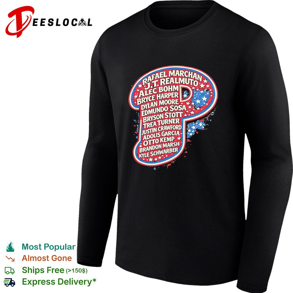 Rafael Marchan JT Realmuto Alec Bohm Bryce Harper Philadelphia Phillies shirt