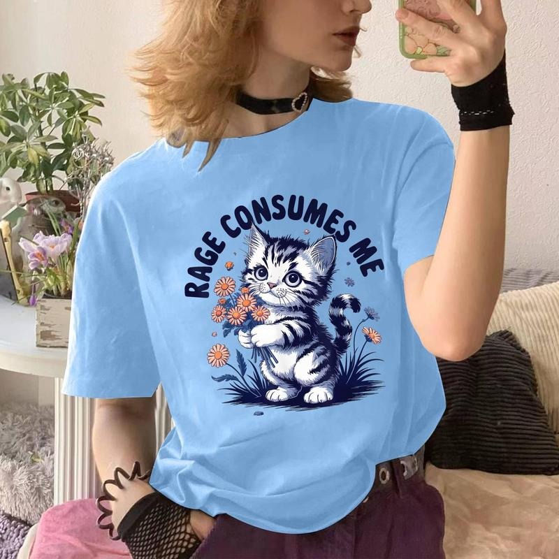 Rage Consumes Me Shirt - Men's Classic Fit Grey Crew Neck Short Sleeve T-Shirt , Unisex Cotton, Crewneck, Top Womenswear...