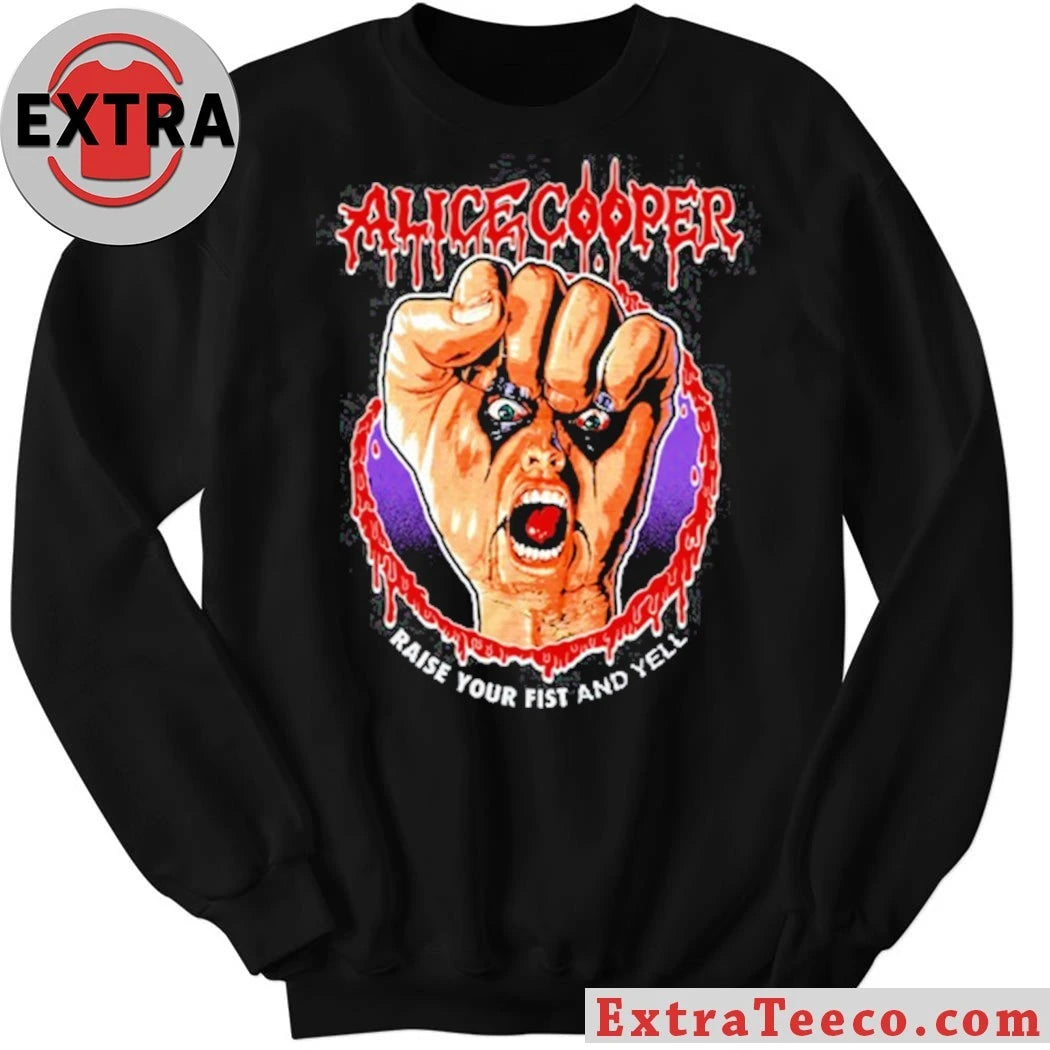 Raise Your Fist And Yell Vignette by Alice Cooper Shirt