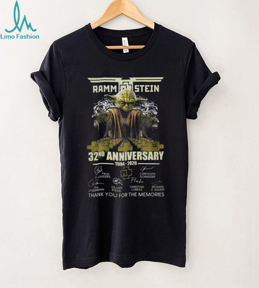 Rammstein 32nd Anniversary Yoda 1994 2026 Signatures Shirt