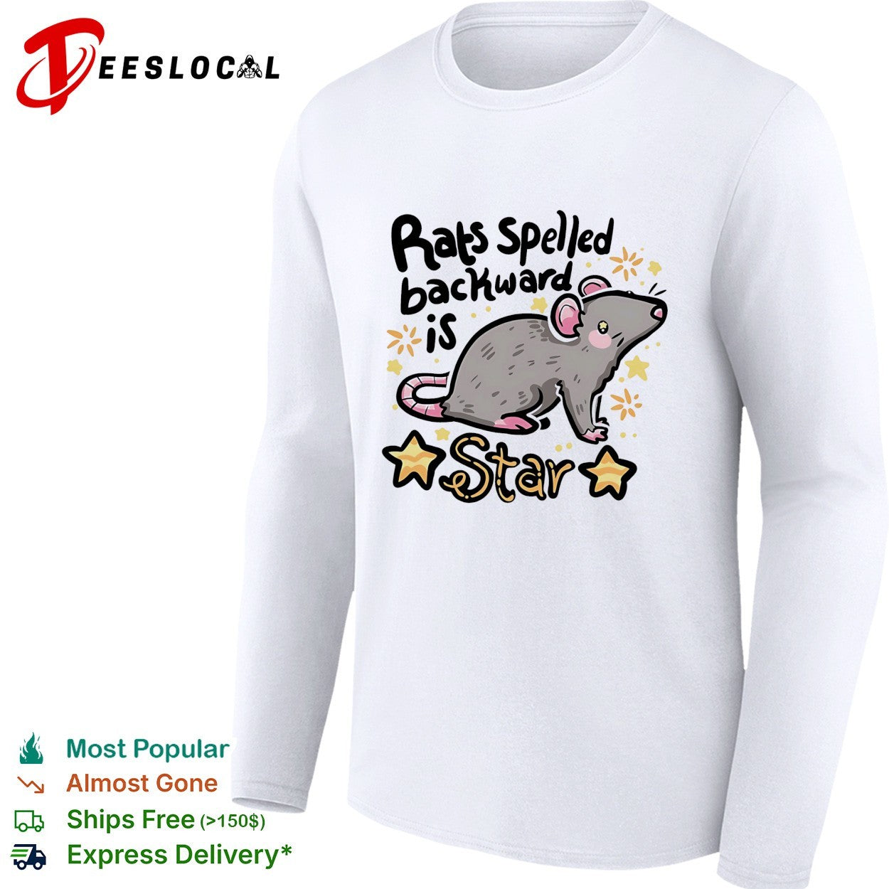 Rats spelled backward is star shirt