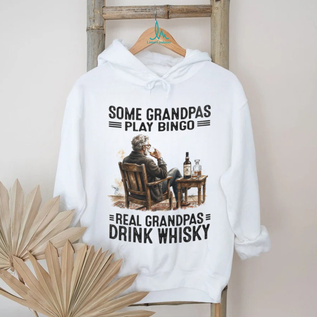 Real Grandpas Drink Whisky Bingo Alternative Vintage Shirt