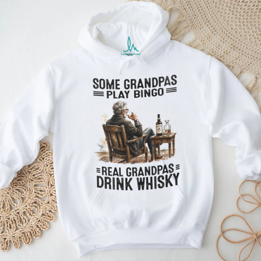 Real Grandpas Drink Whisky Bingo Alternative Vintage Shirt