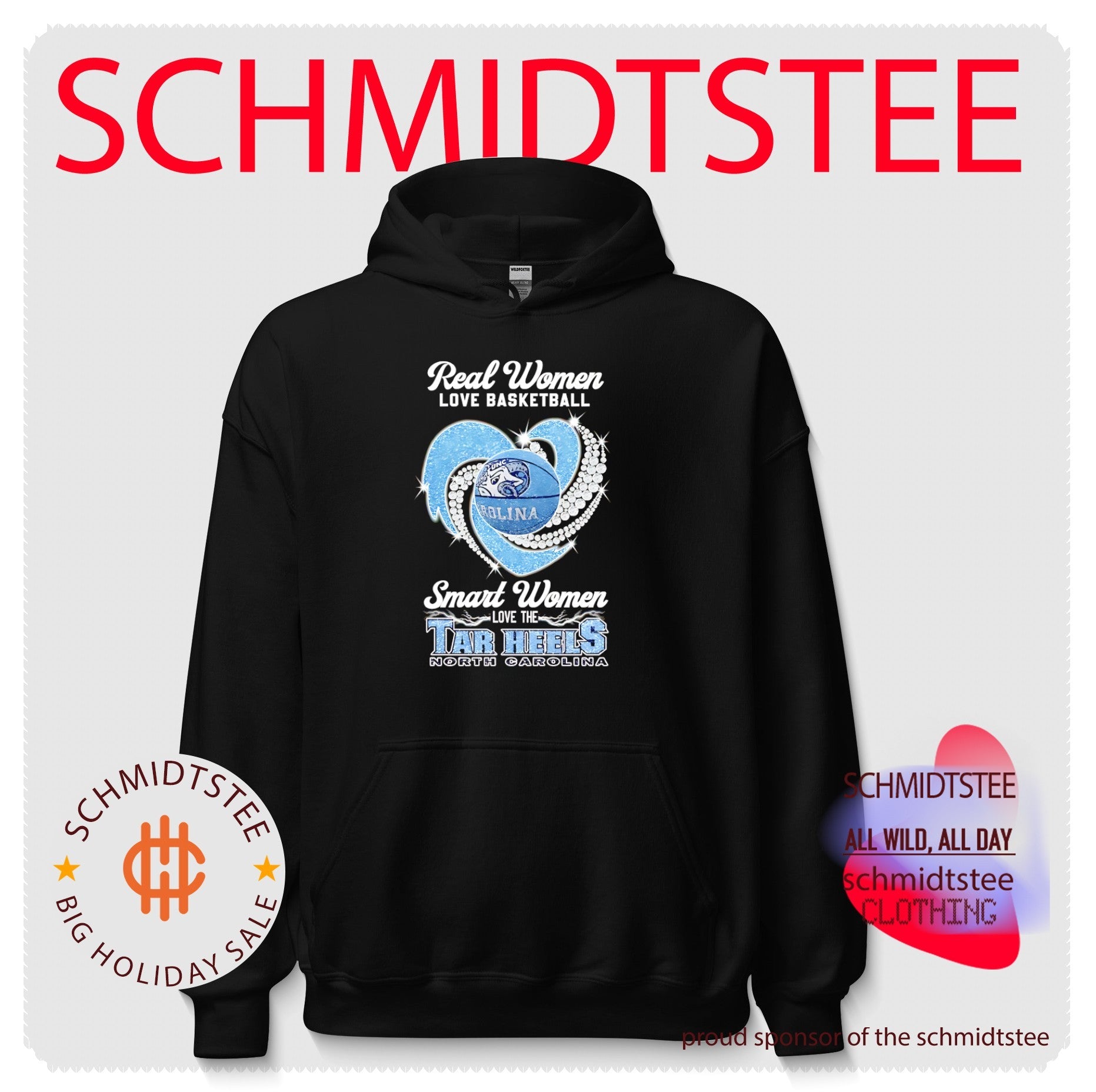 Real women love basketball smart women love the Tar Heels North Carolina shirt