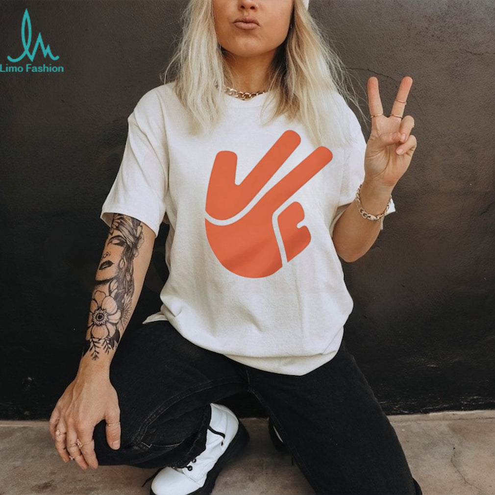 Red Hand Gesture West Coast Sign Urban Style Graphic T Shirt