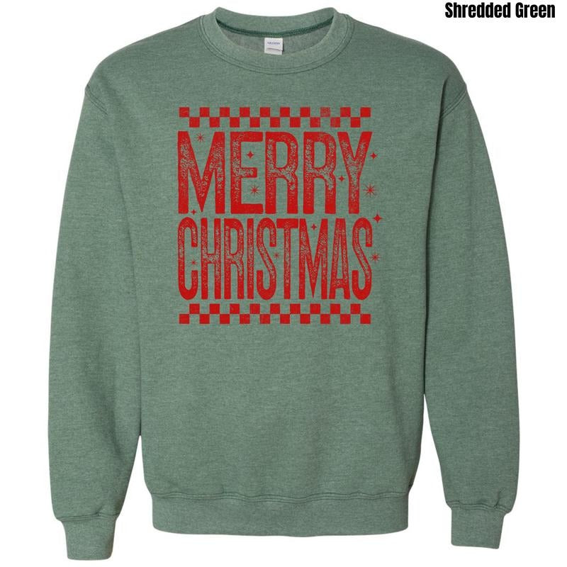 Red Merry Christmas Sweatshirt 'NLB' T-Shirts, Hoodie | PodTeesHub.com