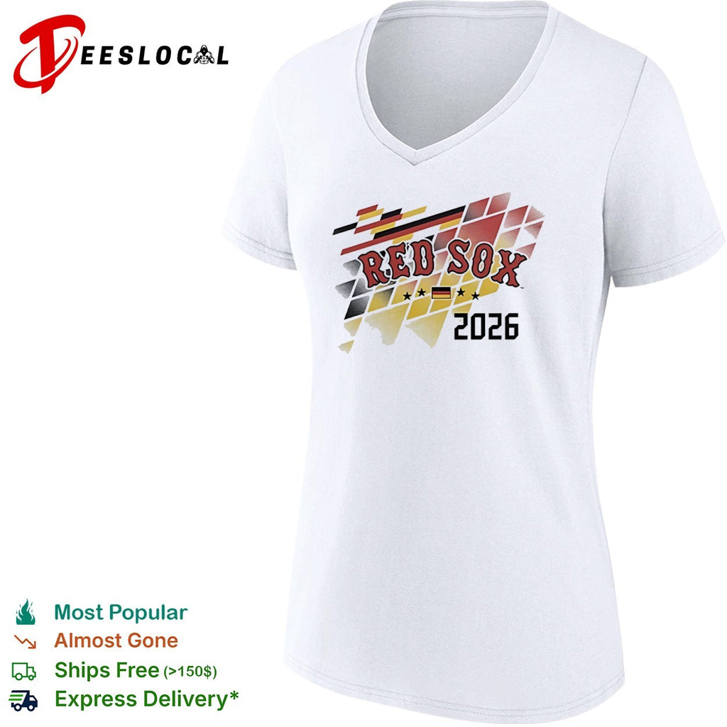 Red Sox 2026 Germany Flag International Series MLB Professional Baseball Team shirt