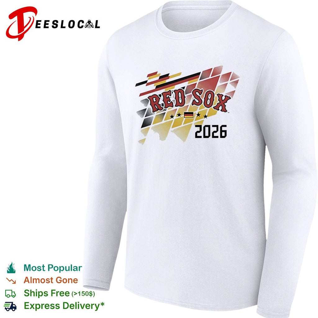 Red Sox 2026 Germany Flag International Series MLB Professional Baseball Team shirt