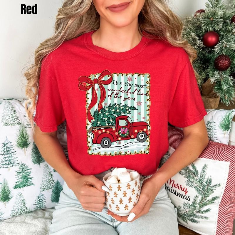 Red Truck Wonderful Time Comfort Colors T-Shirt 'BFNLB' Hoodie, Sweatshirt | PodTeesHub.com