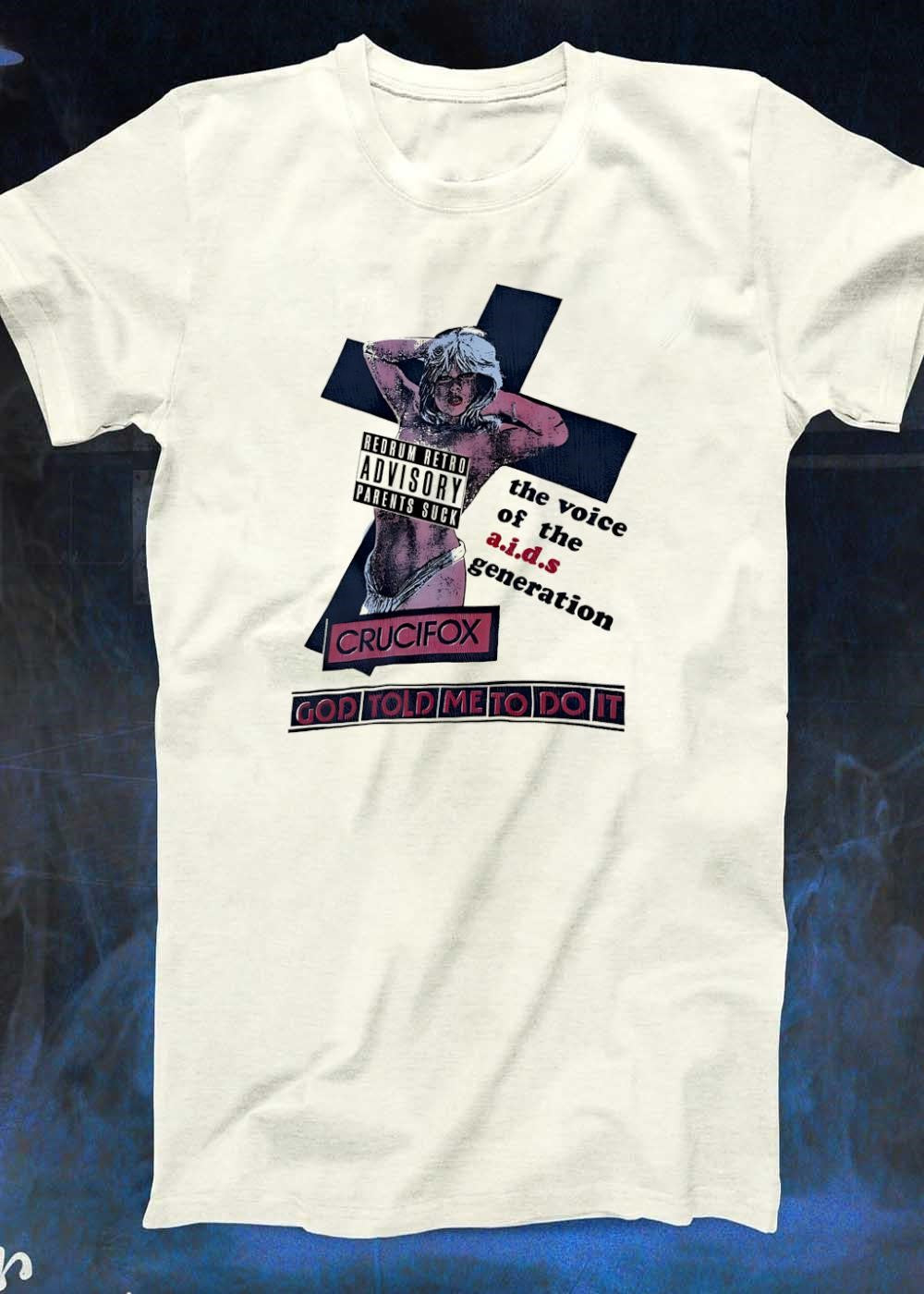 Redrum Retro Crucifox The Voice of the AIDS Generation God Told Me to Do It Shirt
