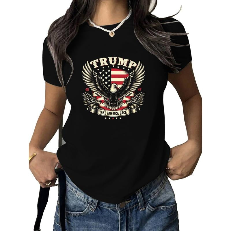 Regal Trump Tribute: Eagle Emblem with "TRUMP 45 47" for Patriotic Fans T-Shirts, Hoodie, Sweatshirt | PodTeesHub.com