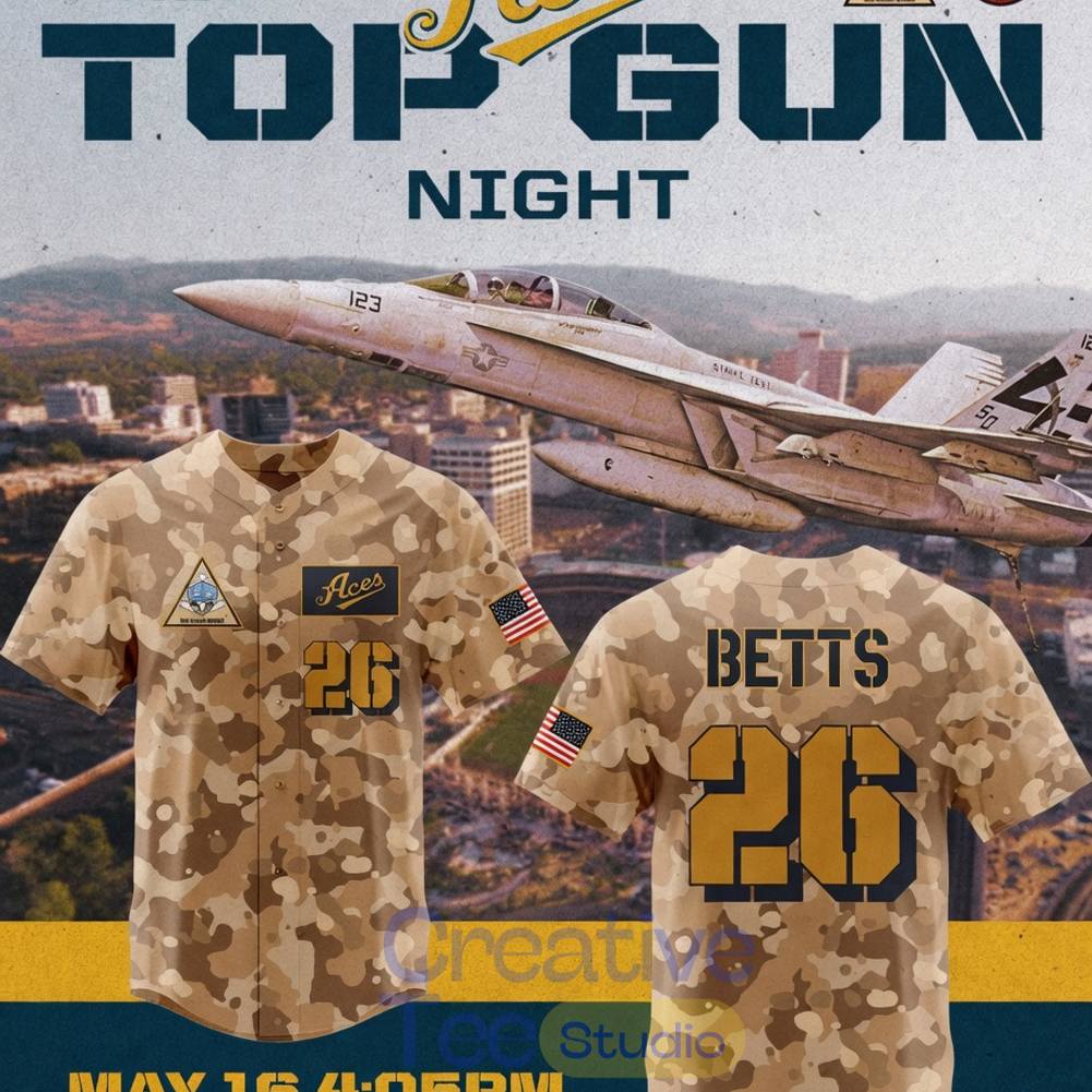 Reno Aces Top Gun Night 2026 Baseball Jersey