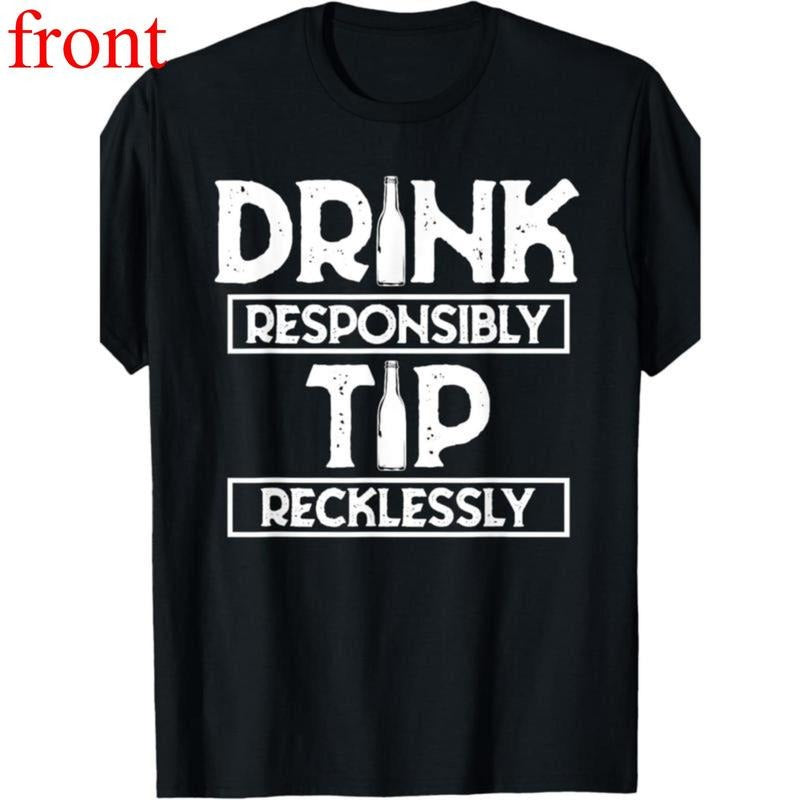 Responsibly Tip Recklessly Shirt Bartender Bar Tips T-Shirt Hoodie, Sweatshirt | PodTeesHub.com