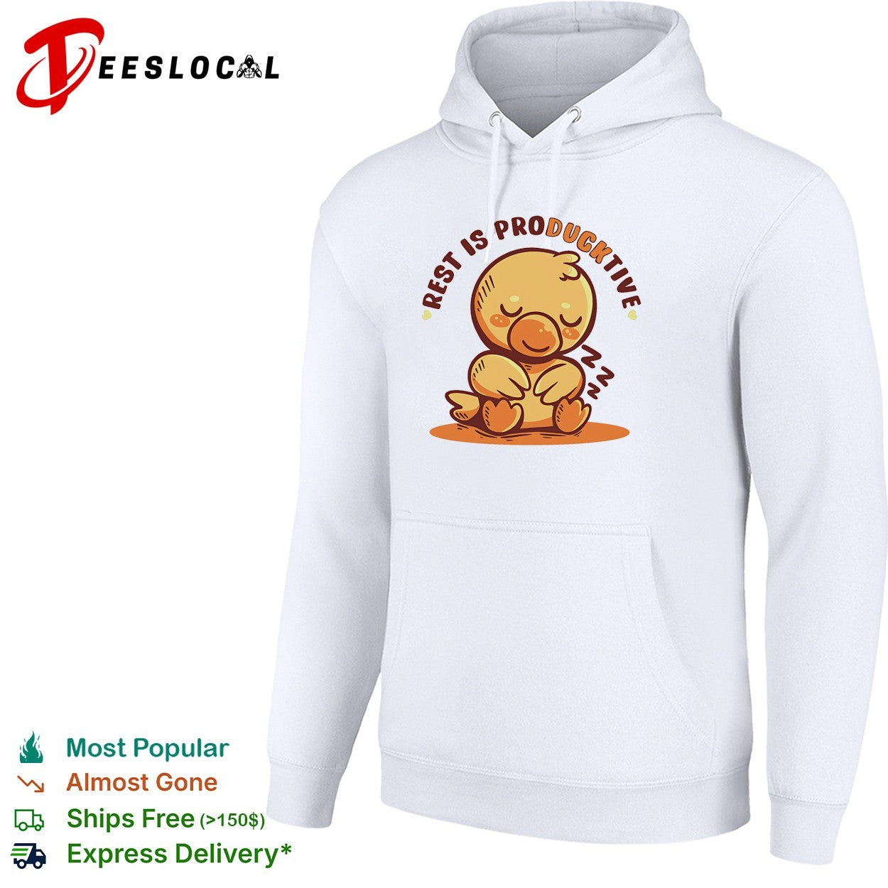 Rest is ProDucktive a resting duck sleeping shirt