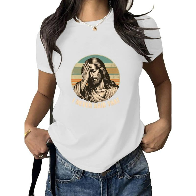 Retro - style Women's White T