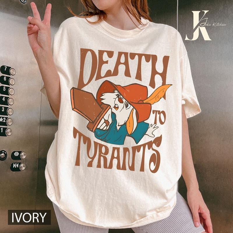 Retro 70S Skippy Rabbit Death To Tyrants Shirt, Robin Hood T-shirt, WDW Matching Family Tee, Vacation Trip Sweatshirt...