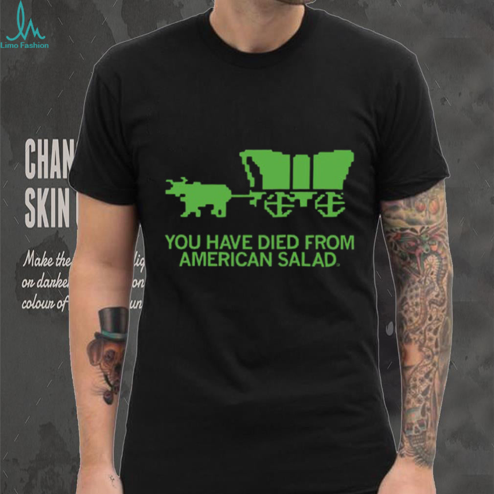Retro Gaming Pixel Wagon American Salad Gamer Shirt