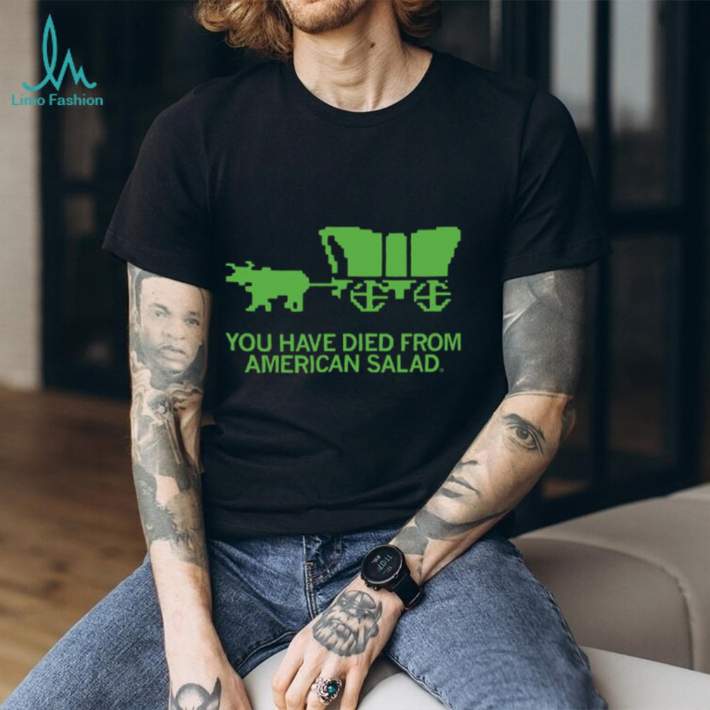 Retro Gaming Pixel Wagon American Salad Gamer Shirt