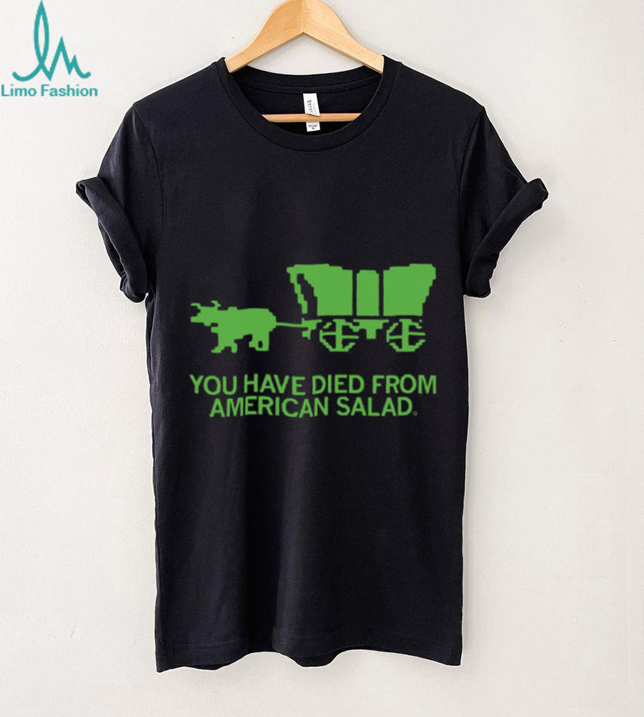 Retro Gaming Pixel Wagon American Salad Gamer Shirt