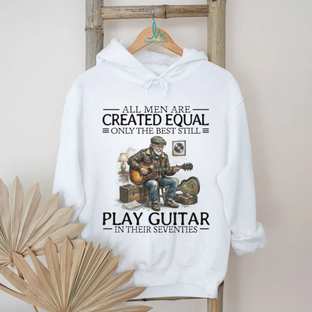 Retro Guitar Player In Their Seventies Vintage Country Folk Musician Birthday Gift Shirt