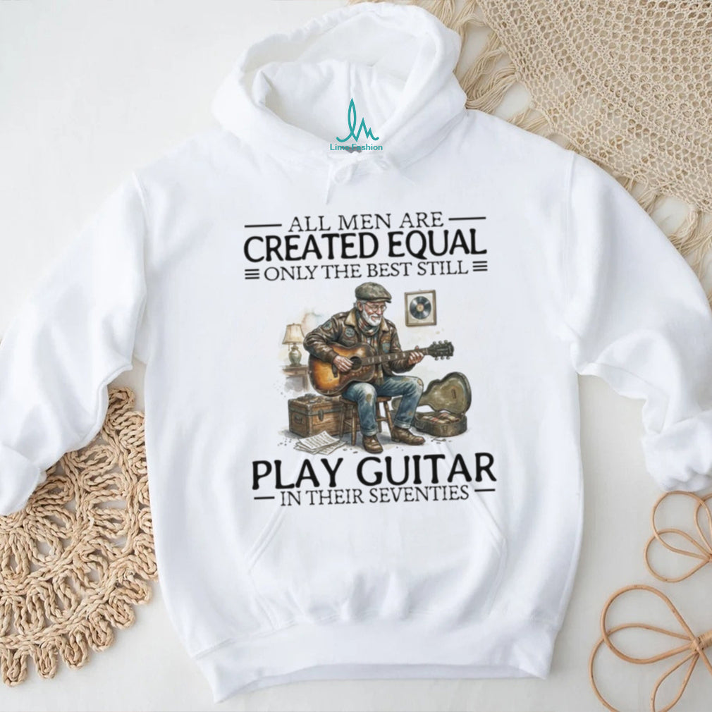 Retro Guitar Player In Their Seventies Vintage Country Folk Musician Birthday Gift Shirt