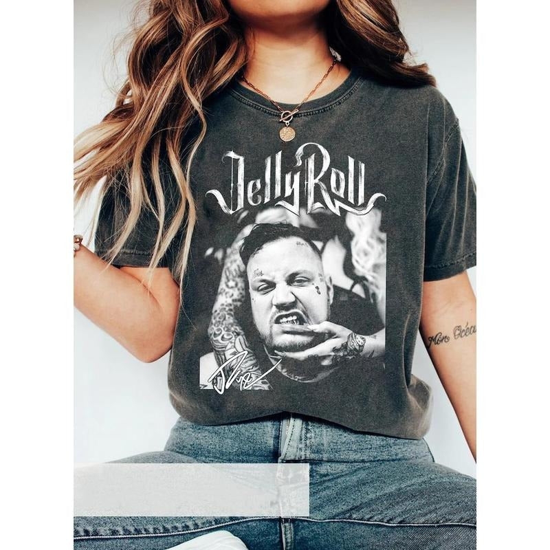 Retro Jelly Gift fans Graphic Shirt, Jellyrol Concert 2023 Shirt Jelly Vintage Shirt, Jelly Graphic shirt, Gift For Men...