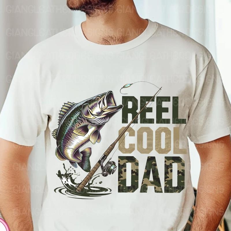 Retro Reel Cool Dad Wishin' I Was Fishin' Shirt, Bass Fishing Dad Tee, Fathers Day Gift, Gift for Husband Hoodie, Sweatshirt