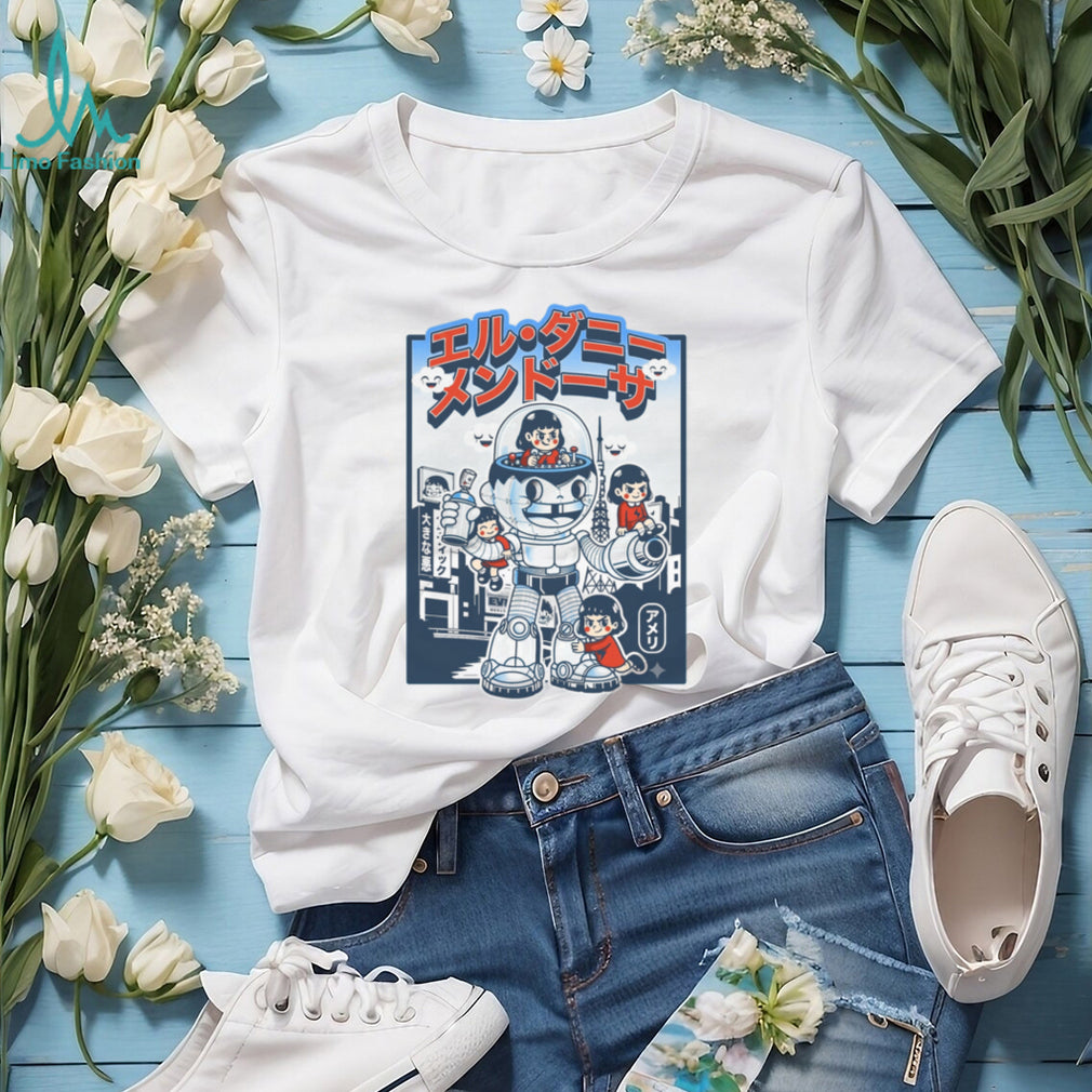 Retro Robot Mecha Anime Girls Urban T Shirt