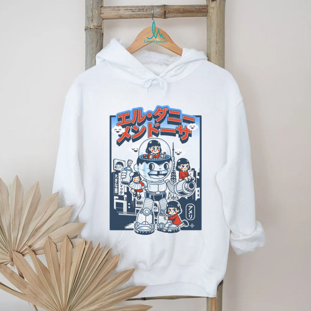 Retro Robot Mecha Anime Girls Urban T Shirt