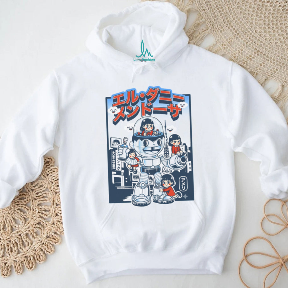 Retro Robot Mecha Anime Girls Urban T Shirt