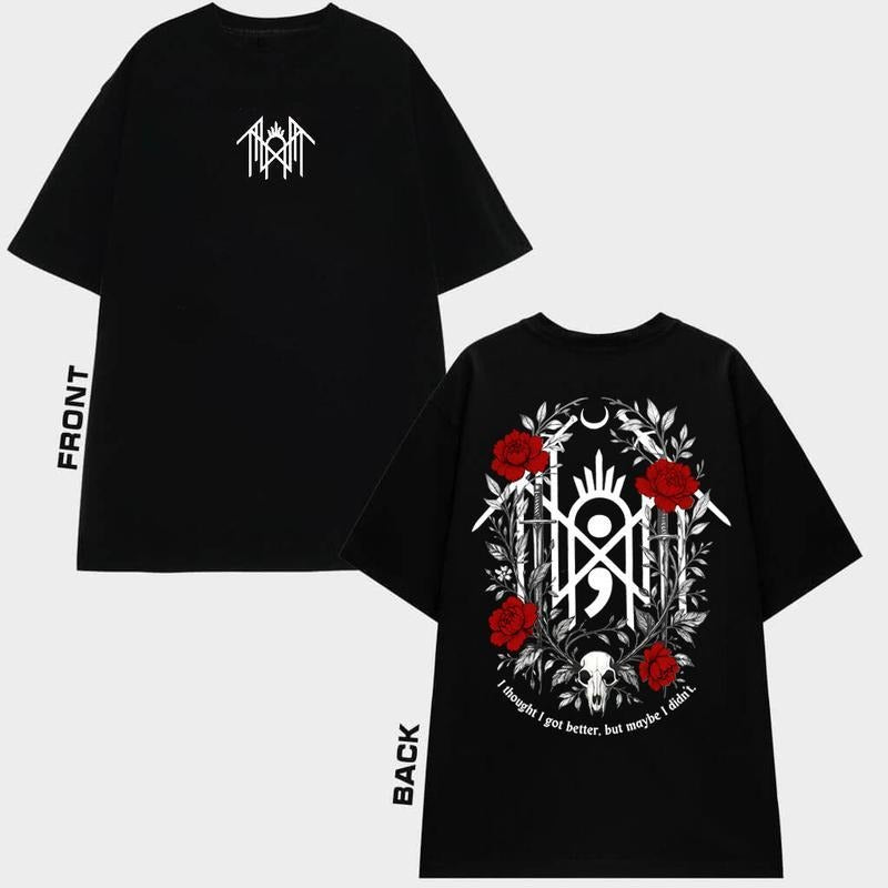 Retro Sleep Token Flowers Red Only Back 2 Sides TShirt, Sleep Token Tour 2025 Tee, New Song Concert Tour, Gift for Men...