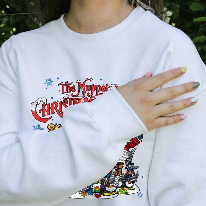 Retro The Muppet Christmas Carol Shirt, Kermit The Frog Gonzo Rizzo Xmas Tee, Vintage Muppet Christmas Carol Sweatshirt...