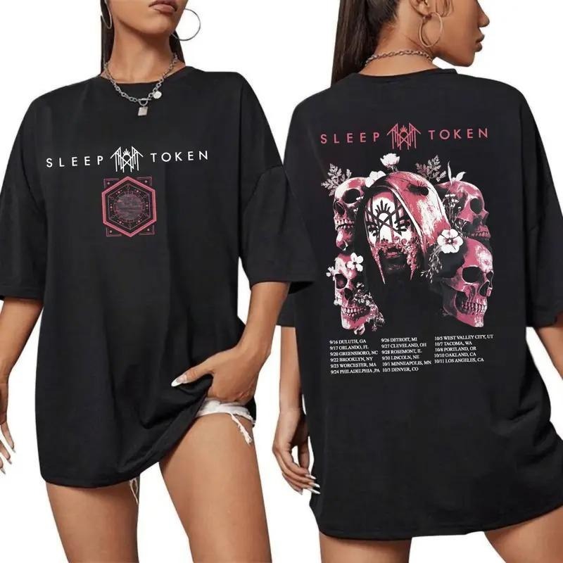 Retro Vintage Sleep Token Logo Shirt, Sleep Token Merch Rock Music Tee, Gifts for Fan Men Women Top Unisex Hoodie, Sweatshirt